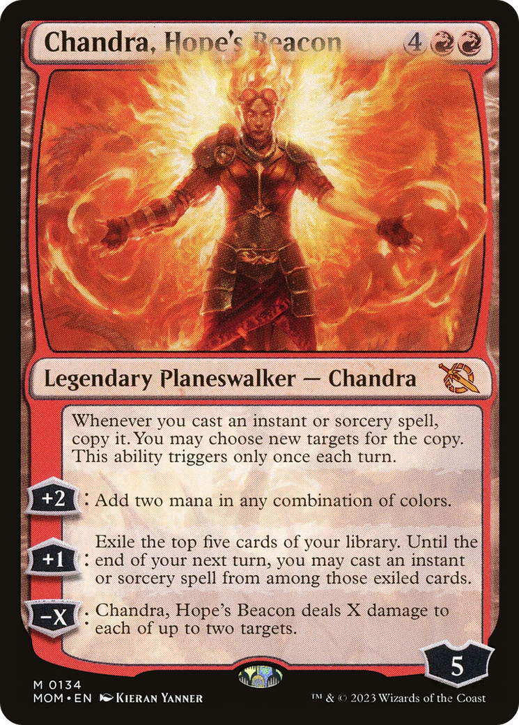 Chandra, Hope's Beacon [March of the Machine] MTG Single Magic: The Gathering