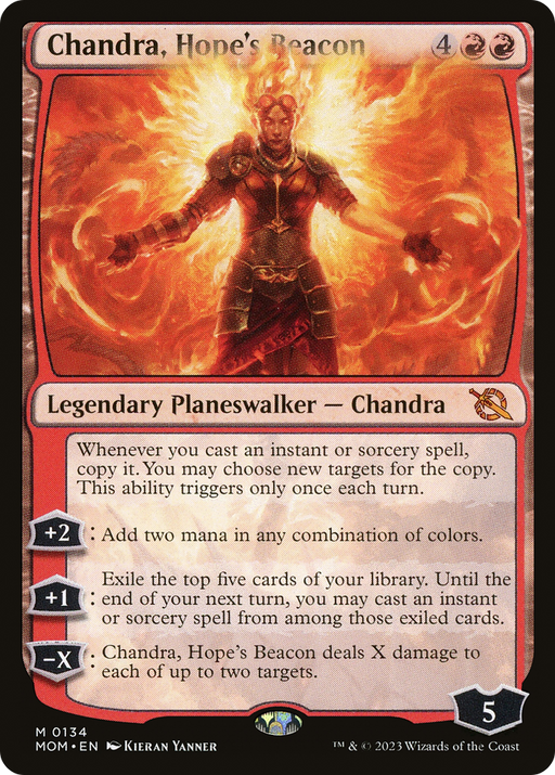 Chandra, Hope's Beacon (MOM-134) [March of the Machine] MTG Single Wizards of the Coast
