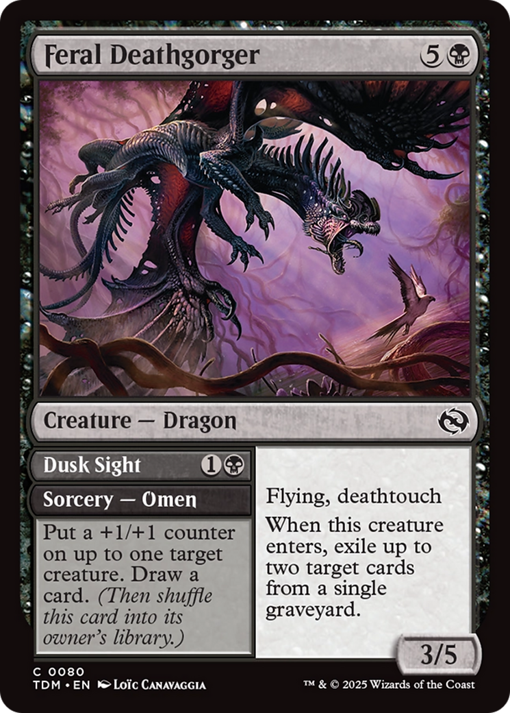 Feral Deathgorger (TDM-080) [Tarkir: Dragonstorm] MTG Single Wizards of the Coast