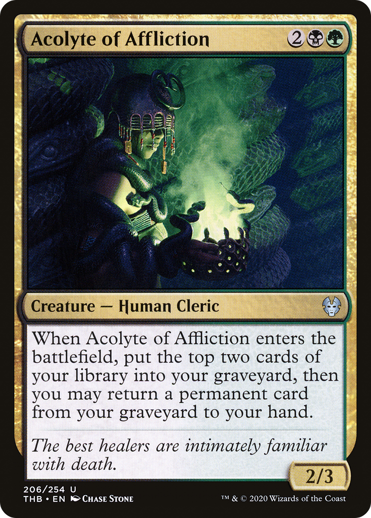 Acolyte of Affliction (THB-206) [Theros Beyond Death] Foil MTG Single Wizards of the Coast