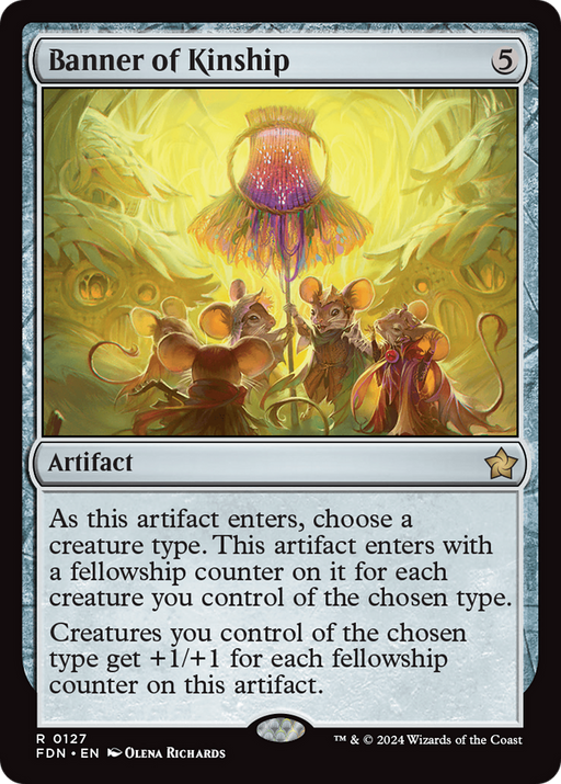 Banner of Kinship (FDN-127) [Foundations] Foil MTG Single Wizards of the Coast