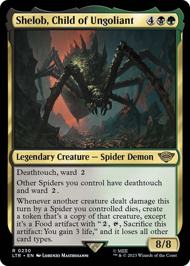 Shelob, Child of Ungoliant (LTR-230) [The Lord of the Rings: Tales of Middle-earth] MTG Single Wizards of the Coast