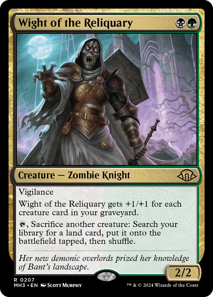 Wight of the Reliquary (MH3-207) [Modern Horizons 3] Foil MTG Single Modern Horizons 3