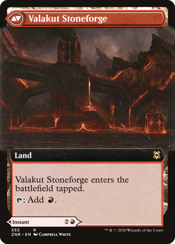 Valakut Awakening (ZNR-355) [Zendikar Rising] (Extended Art) Foil MTG Single Wizards of the Coast