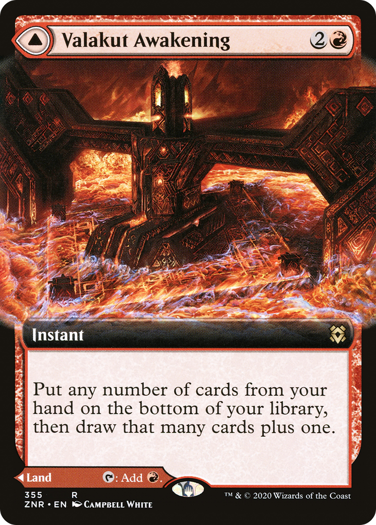 Valakut Awakening (ZNR-355) [Zendikar Rising] (Extended Art) Foil MTG Single Wizards of the Coast