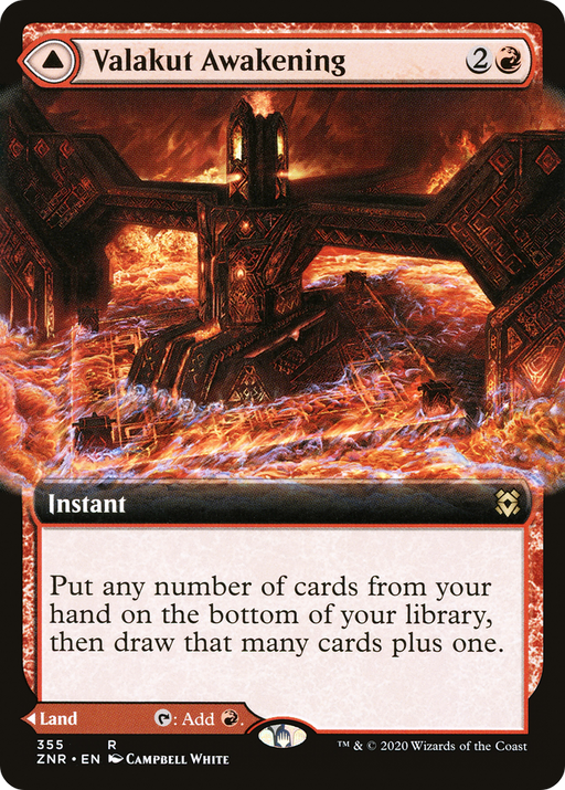 Valakut Awakening (ZNR-355) [Zendikar Rising] (Extended Art) MTG Single Wizards of the Coast