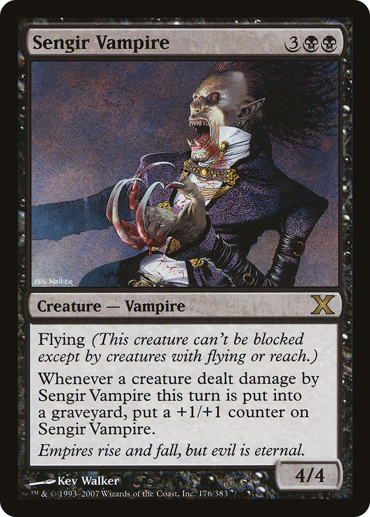 Sengir Vampire (10E-176) [Tenth Edition] MTG Single Wizards of the Coast