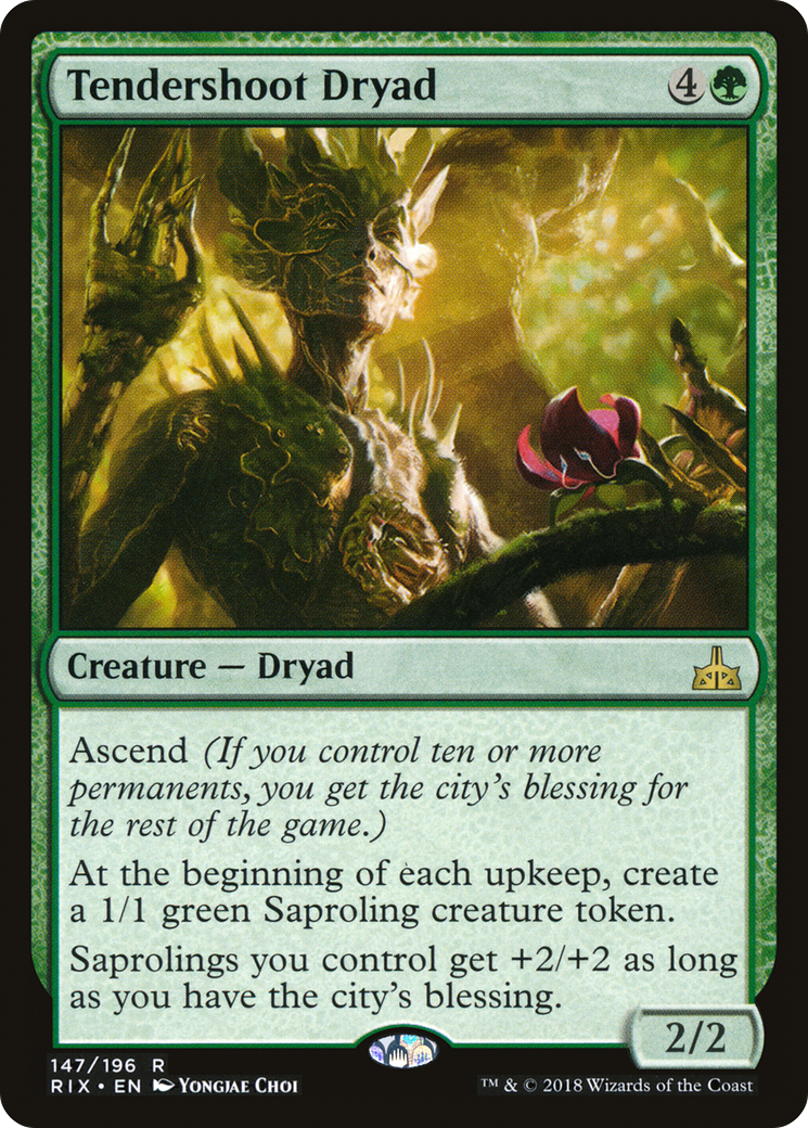Tendershoot Dryad (RIX-147) [Rivals of Ixalan] Foil MTG Single Wizards of the Coast
