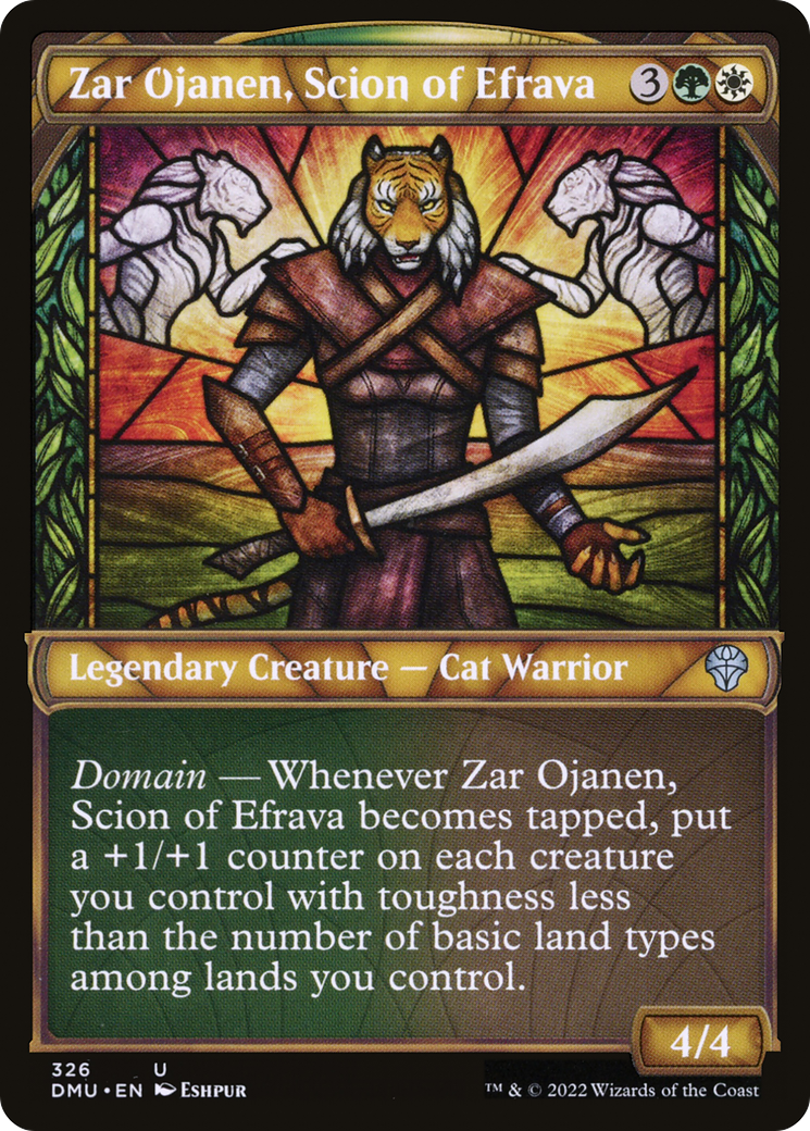 Zar Ojanen, Scion of Efrava (DMU-326) [Dominaria United] (Showcase) Foil MTG Single Wizards of the Coast