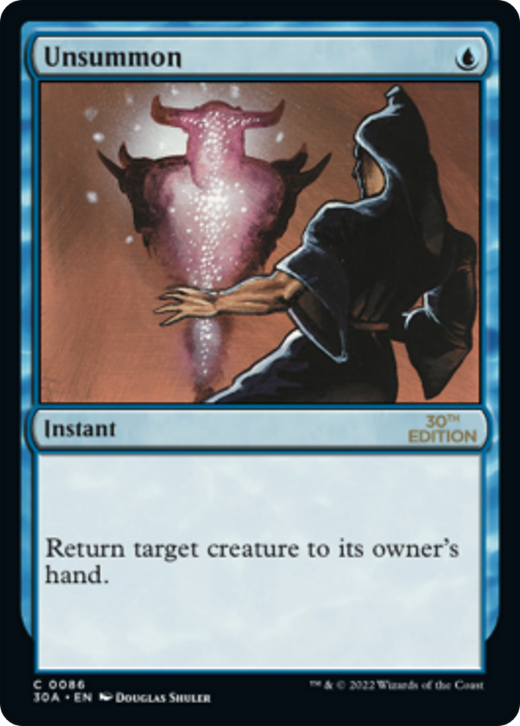 Unsummon (30A-086) [30th Anniversary Edition] MTG Single Wizards of the Coast