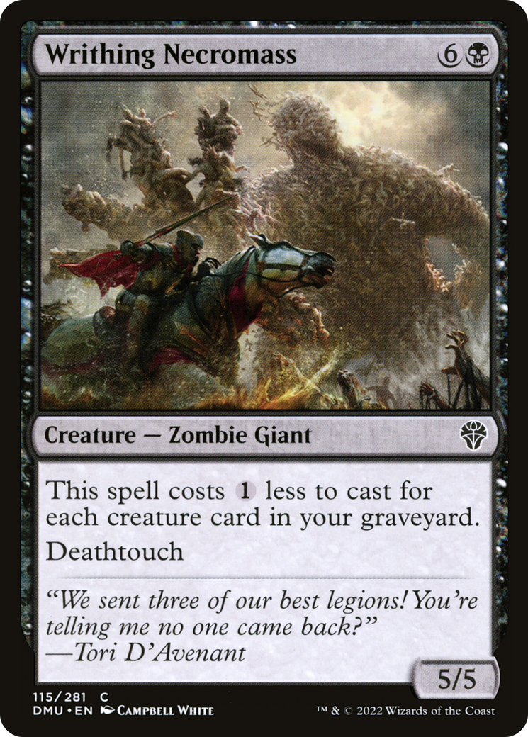 Writhing Necromass (DMU-115) [Dominaria United] Foil MTG Single Wizards of the Coast