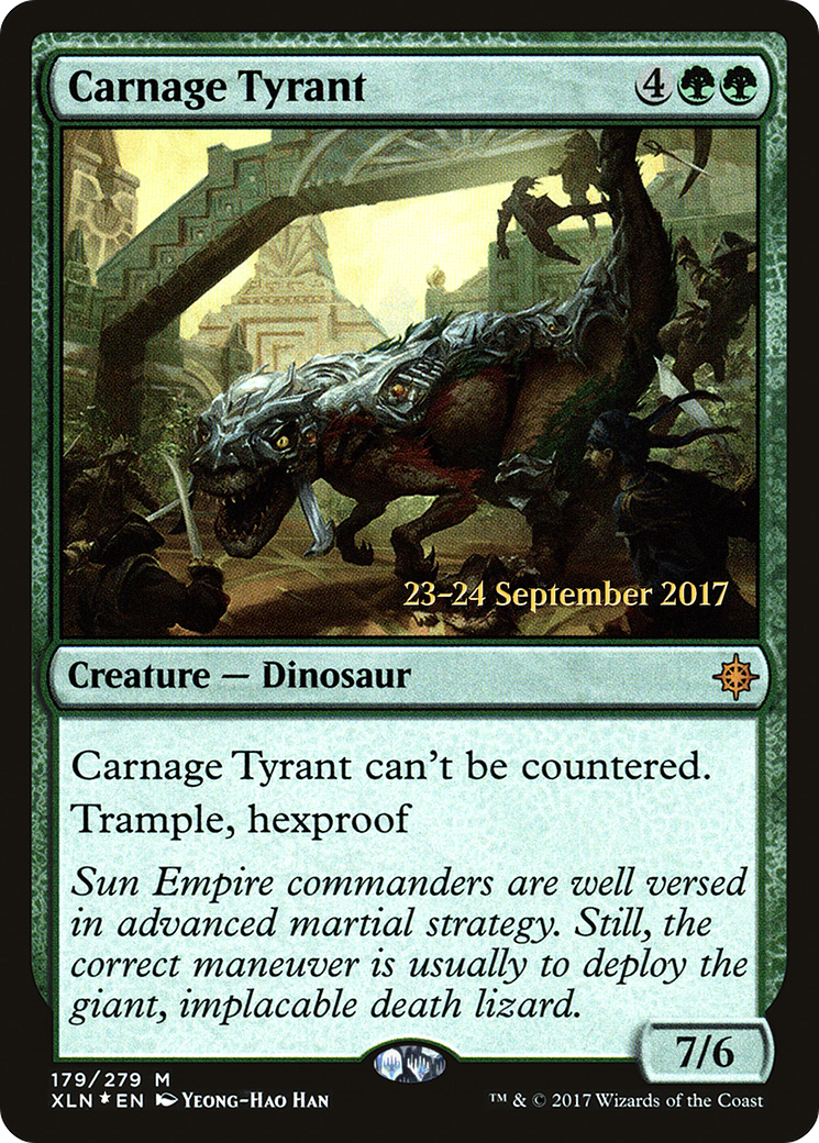 Carnage Tyrant (PRE-179) [Ixalan Promos] Foil MTG Single Wizards of the Coast