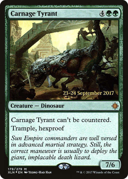Carnage Tyrant (PRE-179) [Ixalan Promos] Foil MTG Single Wizards of the Coast