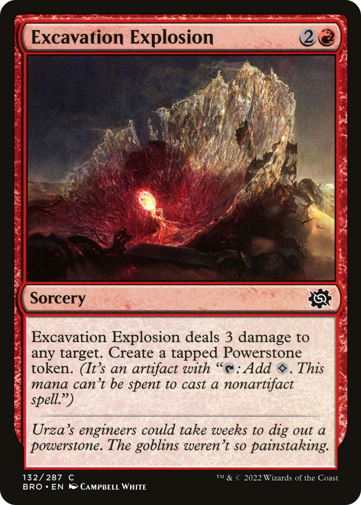 Excavation Explosion (BRO-132) [The Brothers' War] Foil MTG Single Wizards of the Coast
