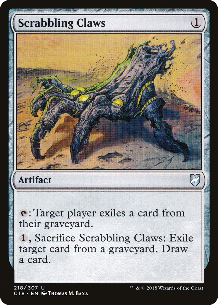 Scrabbling Claws (C18-218) [Commander 2018] MTG Single Wizards of the Coast