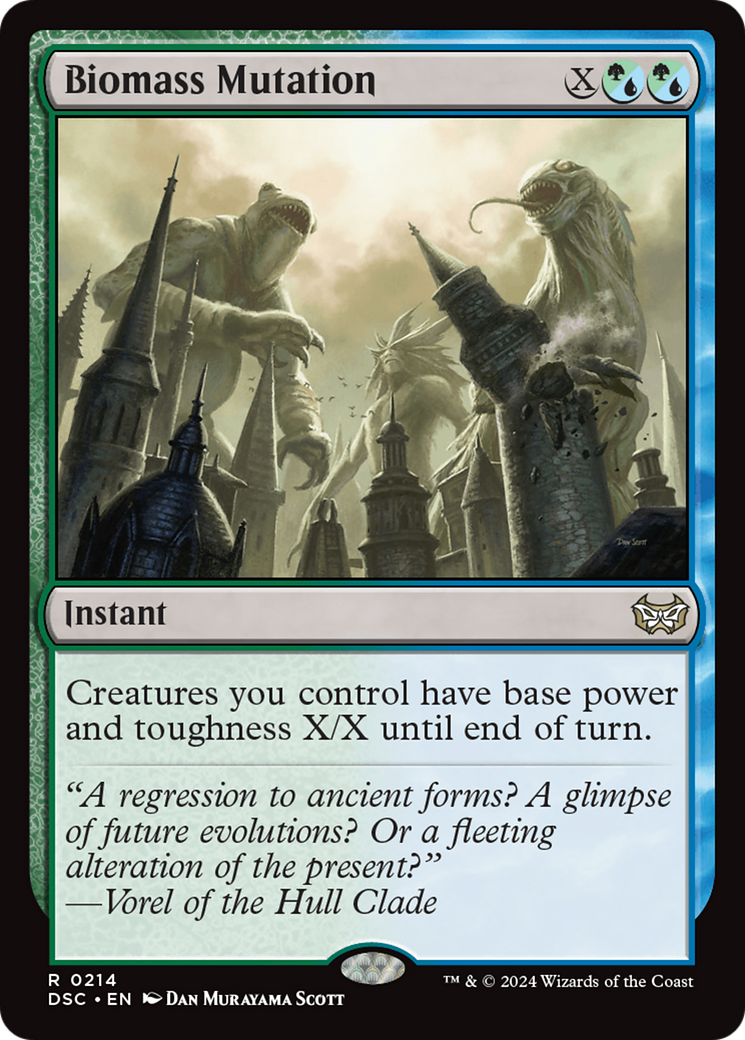 Biomass Mutation (DSC-214) [Duskmourn: House of Horror Commander] MTG Single Wizards of the Coast