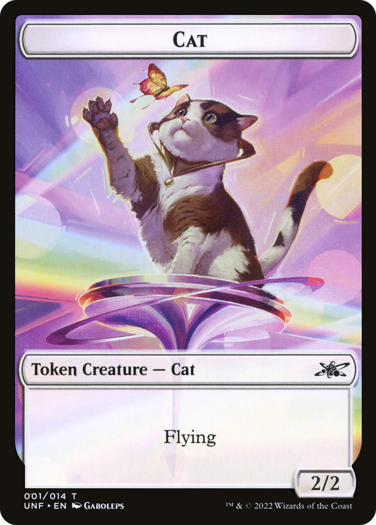Cat Token [Unfinity Tokens] MTG Single Magic: The Gathering