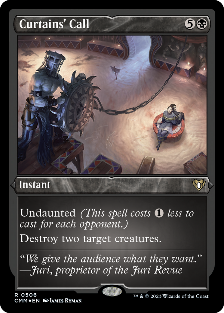 Curtains' Call (CMM-506) [Commander Masters] Etched Foil MTG Single Wizards of the Coast