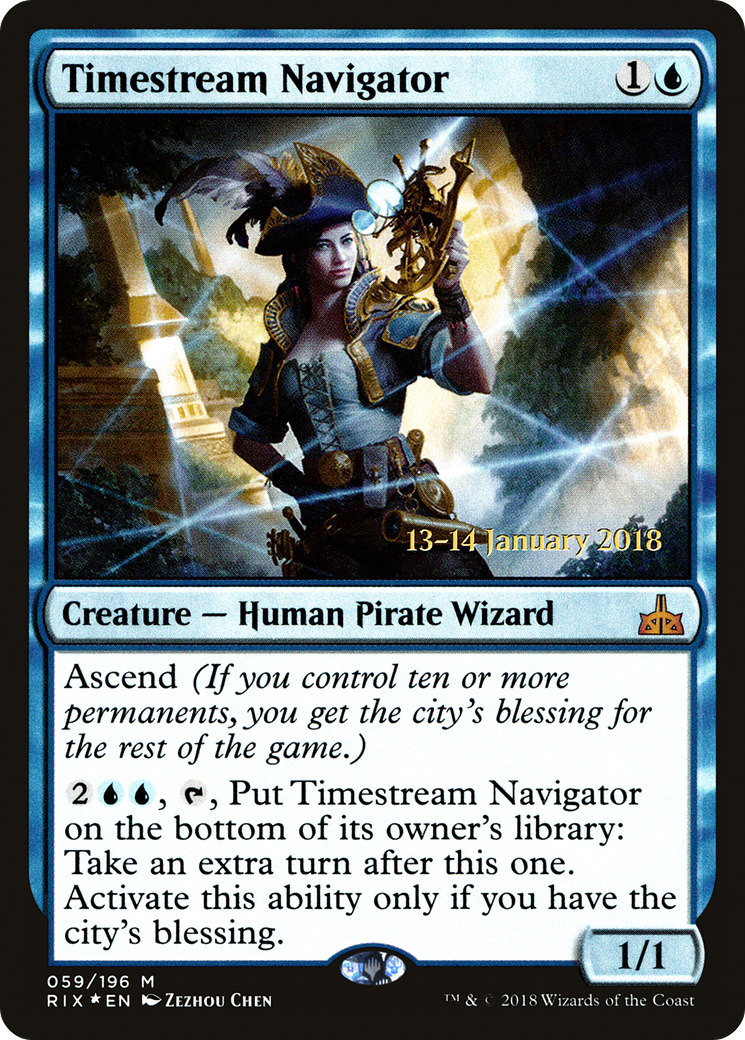 Timestream Navigator (PRE-059) [Rivals of Ixalan Promos] Foil MTG Single Wizards of the Coast