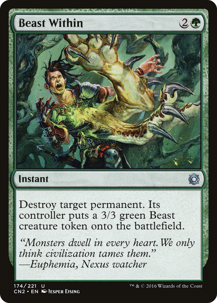 Beast Within (CN2-174) [Conspiracy: Take the Crown] MTG Single Wizards of the Coast