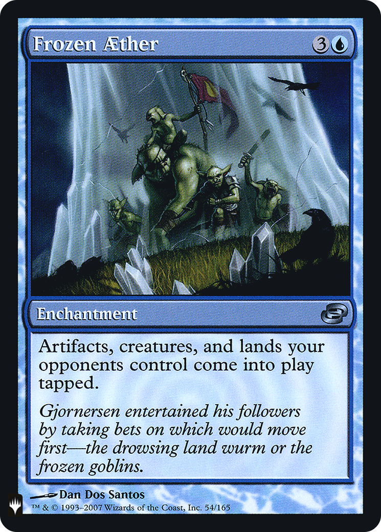 Frozen Aether (LIST-054) [Mystery Booster] The List (colorshifted) Foil MTG Single Wizards of the Coast