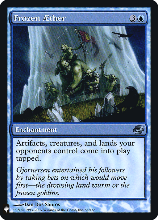 Frozen Aether (LIST-054) [Mystery Booster] The List (colorshifted) Foil MTG Single Wizards of the Coast