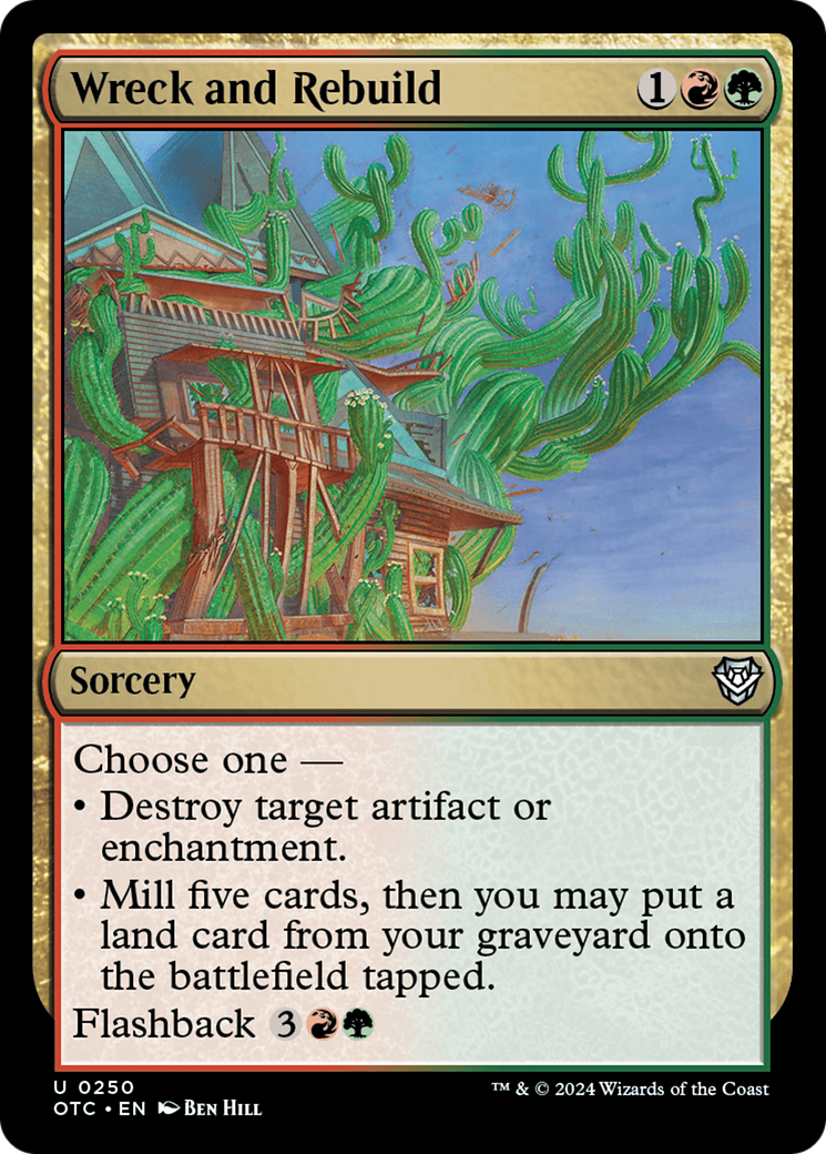 Wreck and Rebuild (OTC-250) [Outlaws of Thunder Junction Commander] MTG Single Wizards of the Coast