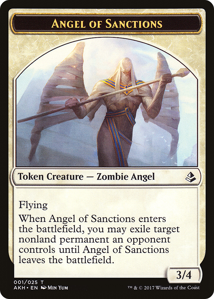 Angel of Sanctions (AKH-001) [Tokens] Amonkhet Tokens Foil MTG Single Wizards of the Coast