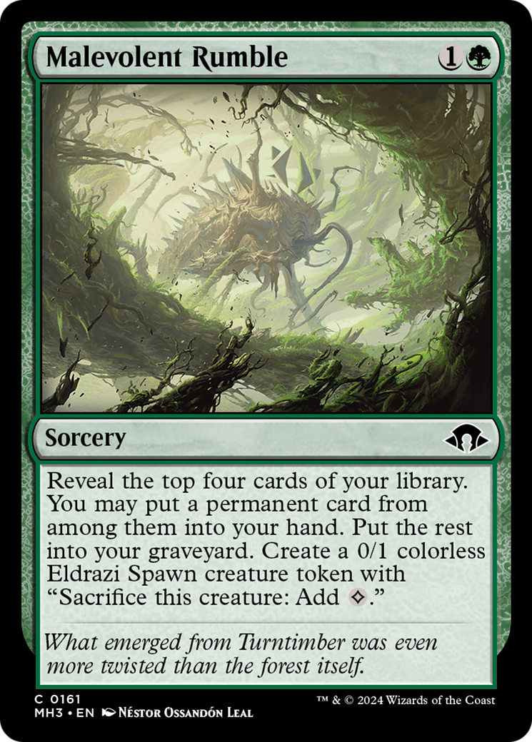 Malevolent Rumble (MH3-161) [Modern Horizons 3] Foil MTG Single Modern Horizons 3