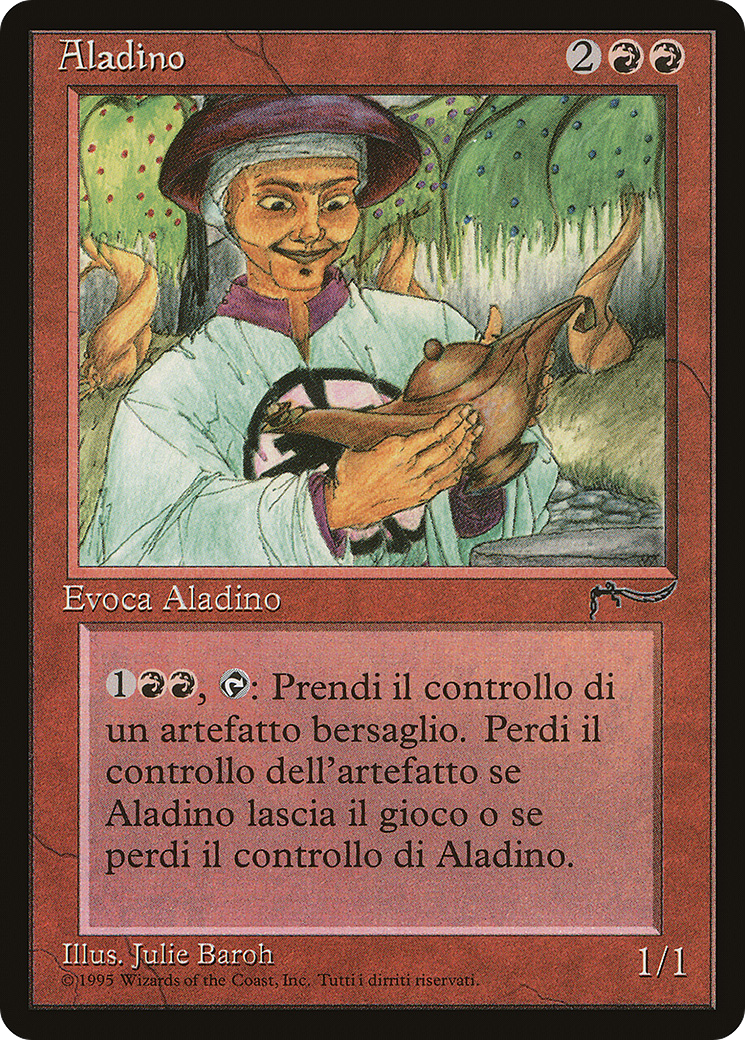 Aladdin (Italian) - "Aladino" (REN-) [Misc] Rinascimento MTG Single Wizards of the Coast