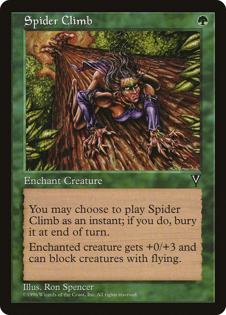 Spider Climb (VIS-120) [Visions] MTG Single Wizards of the Coast