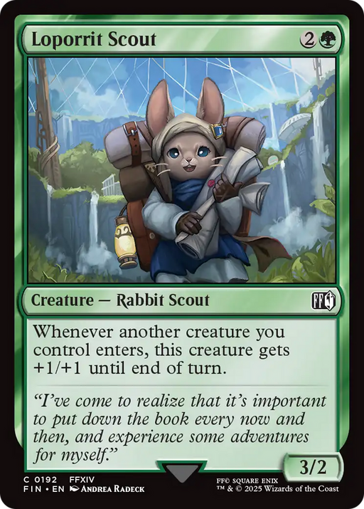 Loporrit Scout (FIN-192) [FINAL FANTASY] MTG Single Wizards of the Coast