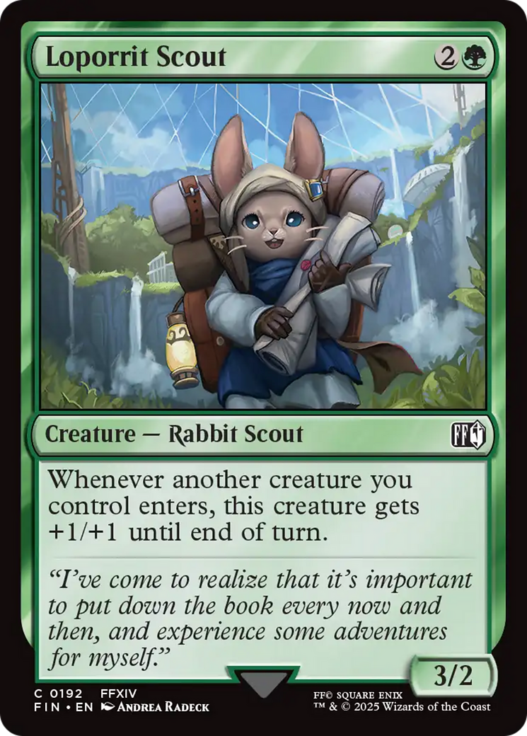 Loporrit Scout (FIN-192) [FINAL FANTASY] Foil MTG Single Wizards of the Coast