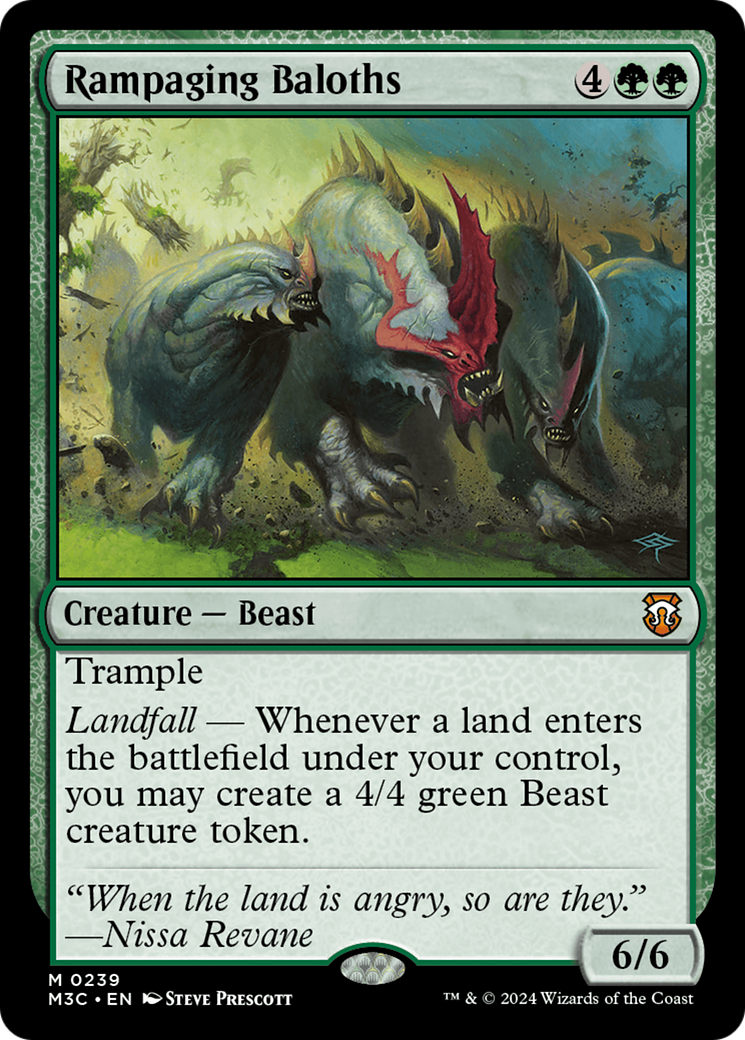 Rampaging Baloths (M3C-239) [Modern Horizons 3 Commander] MTG Single Wizards of the Coast