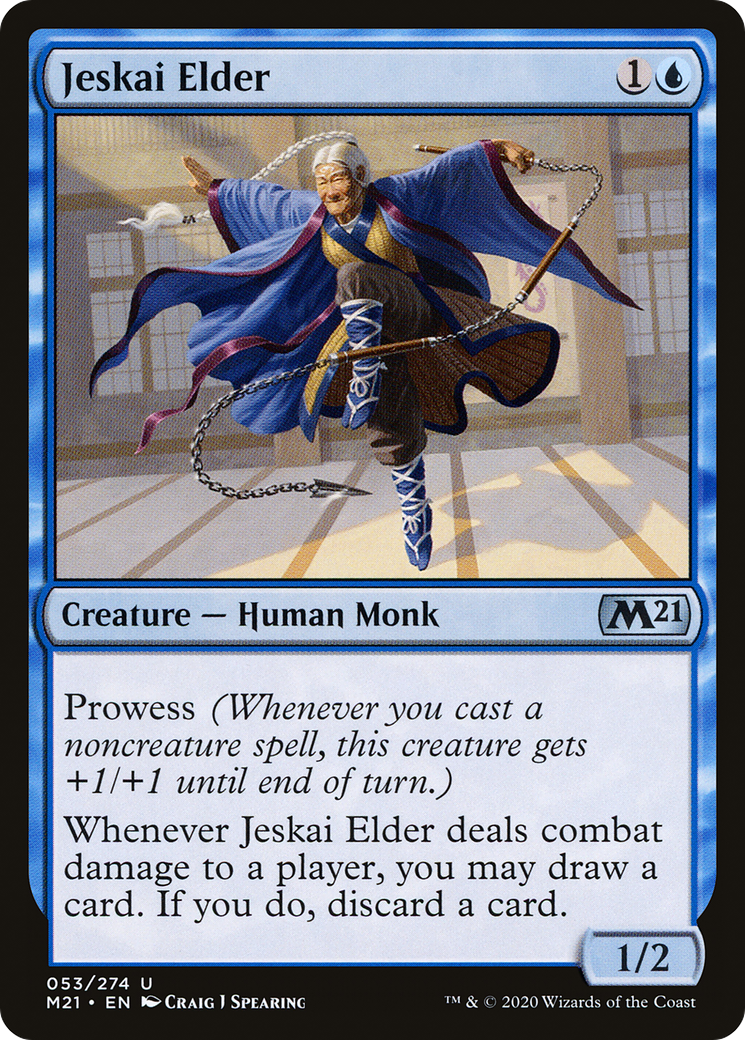 Jeskai Elder (M21-053) [Core Set 2021] Foil MTG Single Wizards of the Coast
