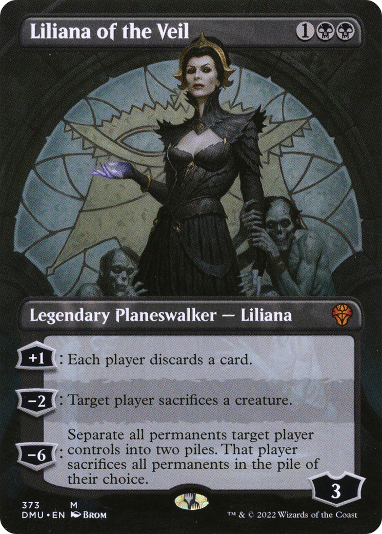Liliana of the Veil (DMU-373) [Dominaria United] (Borderless) MTG Single Wizards of the Coast