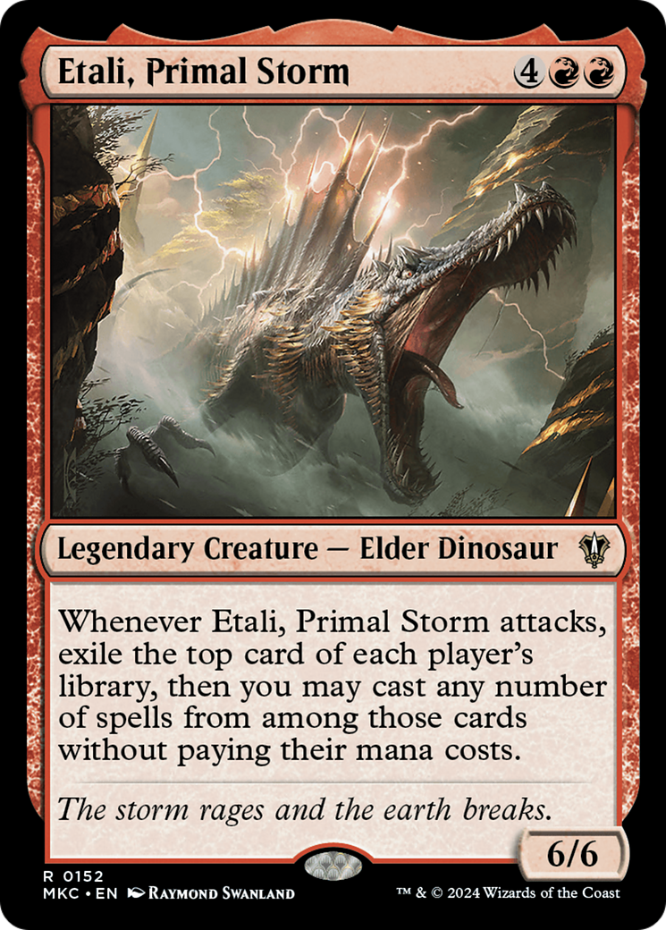Etali, Primal Storm (MKC-152) [Murders at Karlov Manor Commander] MTG Single Wizards of the Coast
