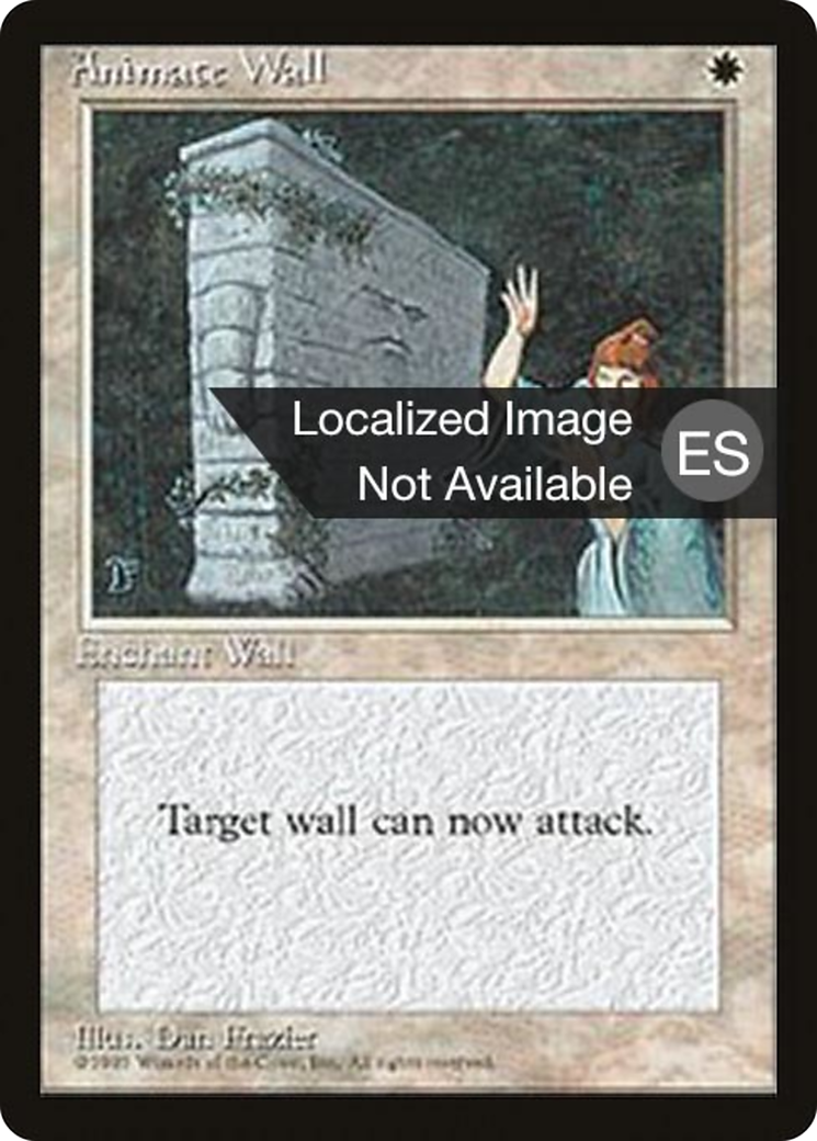 Animate Wall (4BB-004) [Fourth Edition Foreign Black Border] MTG Single Wizards of the Coast