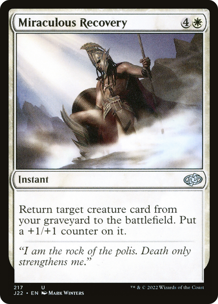 Miraculous Recovery (J22-217) [Jumpstart 2022] MTG Single Wizards of the Coast