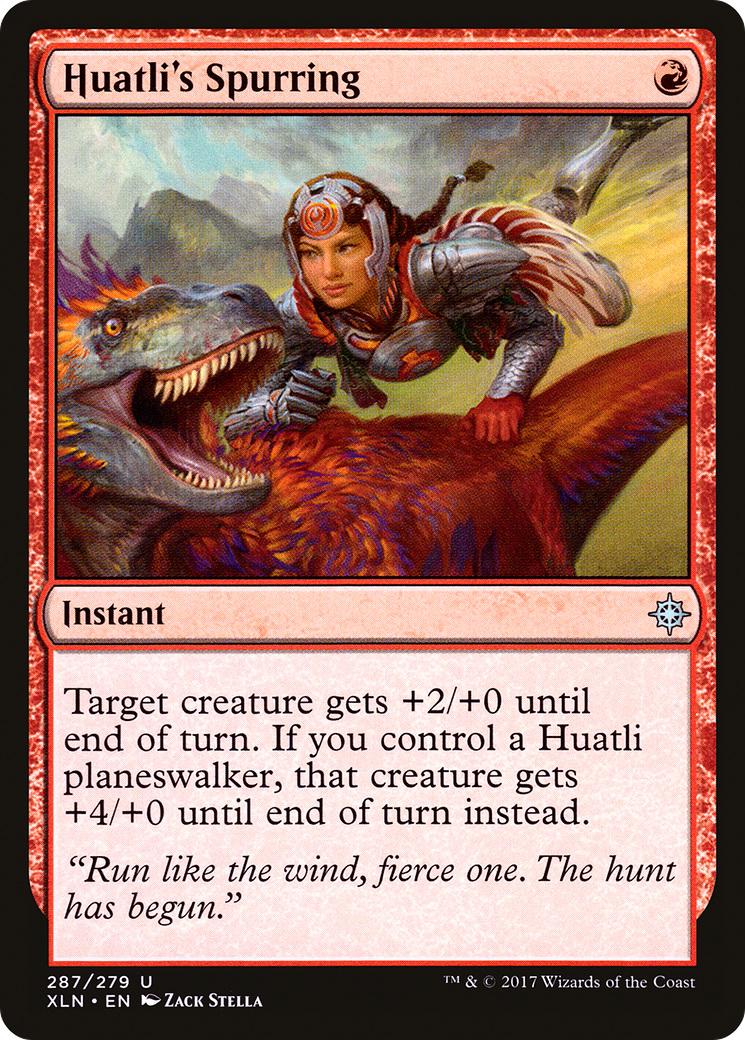 Huatli's Spurring (XLN-287) [Ixalan] MTG Single Wizards of the Coast