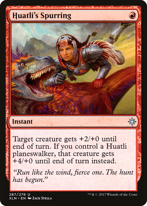 Huatli's Spurring (XLN-287) [Ixalan] MTG Single Wizards of the Coast