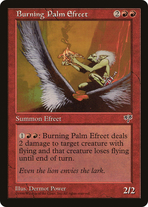 Burning Palm Efreet (MIR-161) [Mirage] MTG Single Wizards of the Coast
