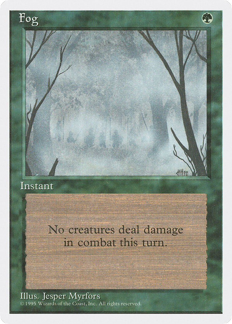 Fog (4ED-244) [Fourth Edition] MTG Single Wizards of the Coast