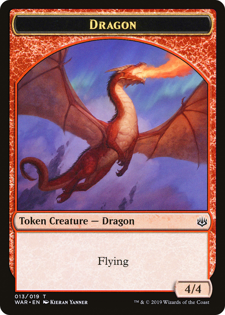 Dragon Token (WAR-013) [Tokens] War of the Spark Tokens MTG Single Wizards of the Coast