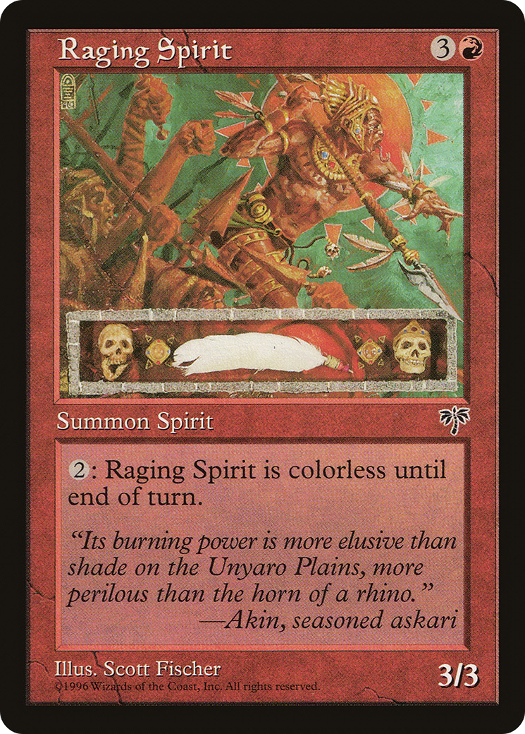 Raging Spirit (MIR-) [Mirage] MTG Single Wizards of the Coast