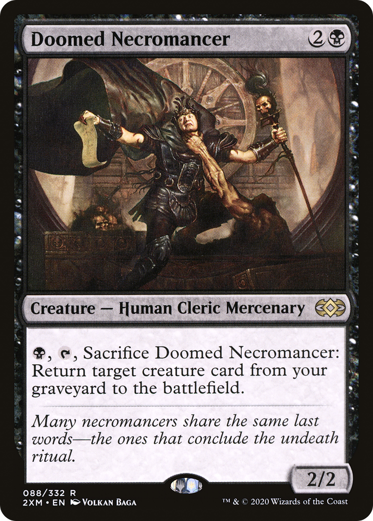 Doomed Necromancer (2XM-088) [Double Masters] Foil MTG Single Wizards of the Coast
