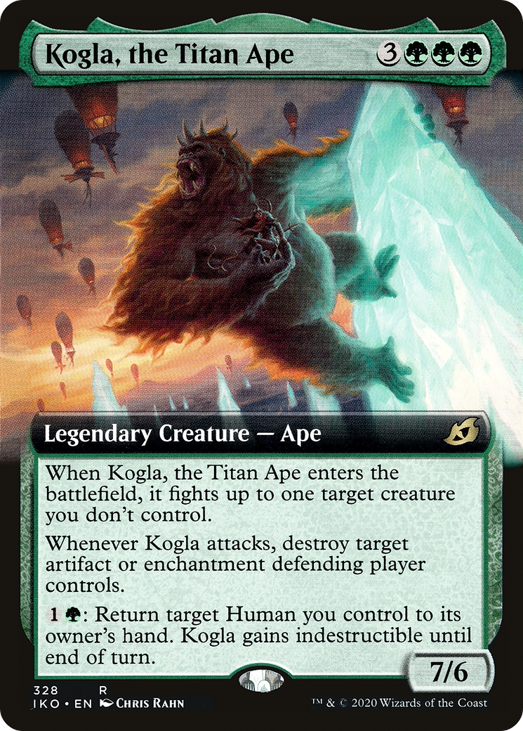Kogla, the Titan Ape (IKO-328) [Ikoria: Lair of Behemoths] (Extended Art) Foil MTG Single Wizards of the Coast