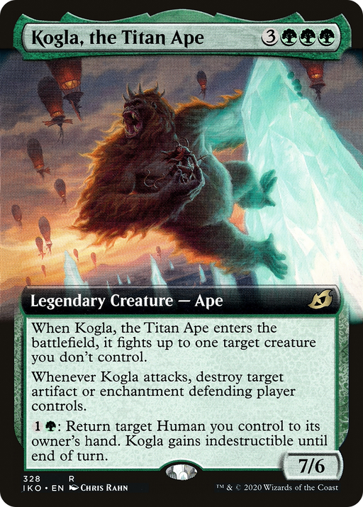 Kogla, the Titan Ape (IKO-328) [Ikoria: Lair of Behemoths] (Extended Art) MTG Single Wizards of the Coast