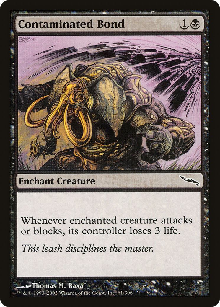 Contaminated Bond (MRD-061) [Mirrodin] MTG Single Wizards of the Coast