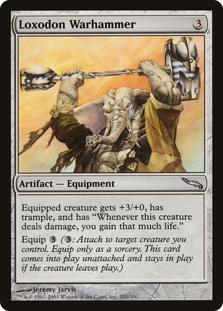 Loxodon Warhammer (MRD-201) [Mirrodin] Foil MTG Single Wizards of the Coast